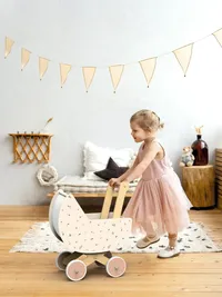 Doll Pram Toddler Toy - Multi — view 3