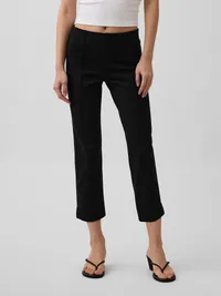Double Knit Easy Capris - True black — view 2