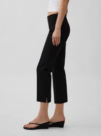 Double Knit Easy Capris - True black — view 3