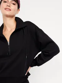 Dynamic Fleece Half-Zip Sweatshirt - Black Jack — view 5