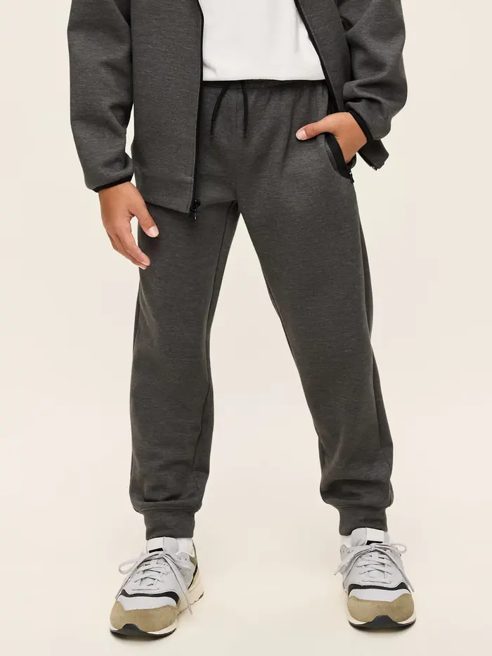 Dynamic Fleece Jogger Sweatpants for Boys - Charcoal