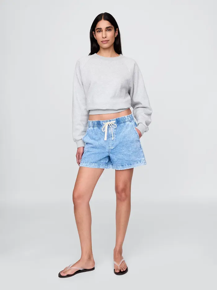 Easy Denim Shorts - Light indigo