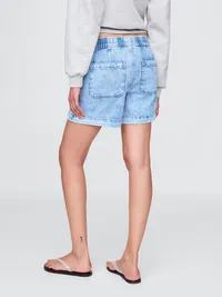 Easy Denim Shorts - Light indigo — view 4
