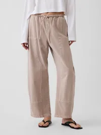Easy Double-Knee Barrel Pants - Wicker tan — view 2