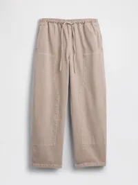Easy Double-Knee Barrel Pants - Wicker tan — view 5
