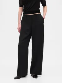 Easy Wide-Leg Pants - Black — view 2