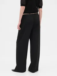 Easy Wide-Leg Pants - Black — view 4