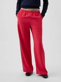 Easy Wide-Leg Pants - Red — view 2