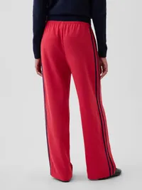Easy Wide-Leg Pants - Red — view 4