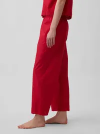 Embroidered PJ Pants - Red — view 3