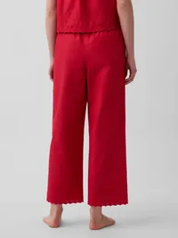 Embroidered PJ Pants - Red — view 4