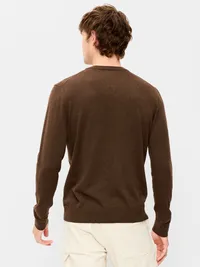 Essential Crew-Neck Sweater - Brown Heather — view 2