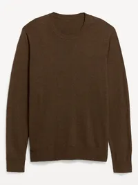 Essential Crew-Neck Sweater - Brown Heather — view 4