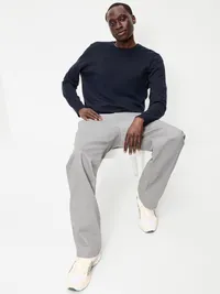 Essential Crew-Neck Sweater - In the Navy — view 3