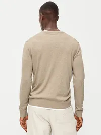 Essential Crew-Neck Sweater - New Tan Heather — view 2