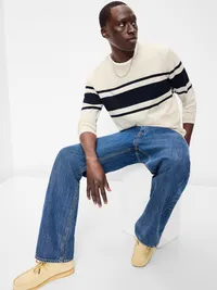 Essential Crew-Neck Sweater - White Heather — view 3