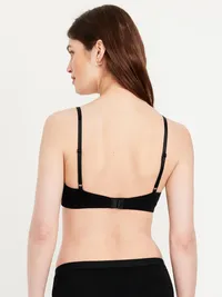 Everyday Cotton Triangle Bralette - Black Jack — view 2