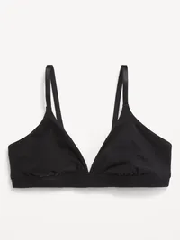 Everyday Cotton Triangle Bralette - Black Jack — view 4