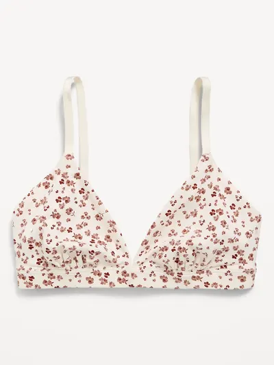 Everyday Cotton Triangle Bralette - Wine Tasting