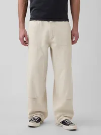 Extra Baggy Double-Knee Carpenter Jeans - ecru — view 2