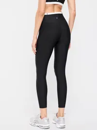 Extra-High Waisted PowerSoft Boundless 7/8 Leggings – No Front Seam - Black Jack — view 2