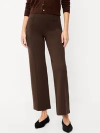 Extra High-Waisted Stevie Straight Pants - Earthen — view 2