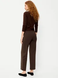 Extra High-Waisted Stevie Straight Pants - Earthen — view 3