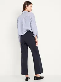 Extra High-Waisted Stevie Straight Pants - Navy Captain — view 3