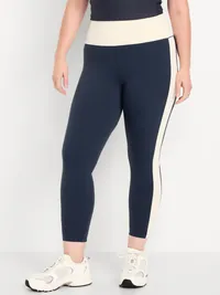 Extra High-Waisted StudioSmooth 7/8 Leggings - Navy Blue Combo — view 4