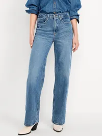 Extra High-Waisted Wide-Leg Jeans - Medium Wash — view 2