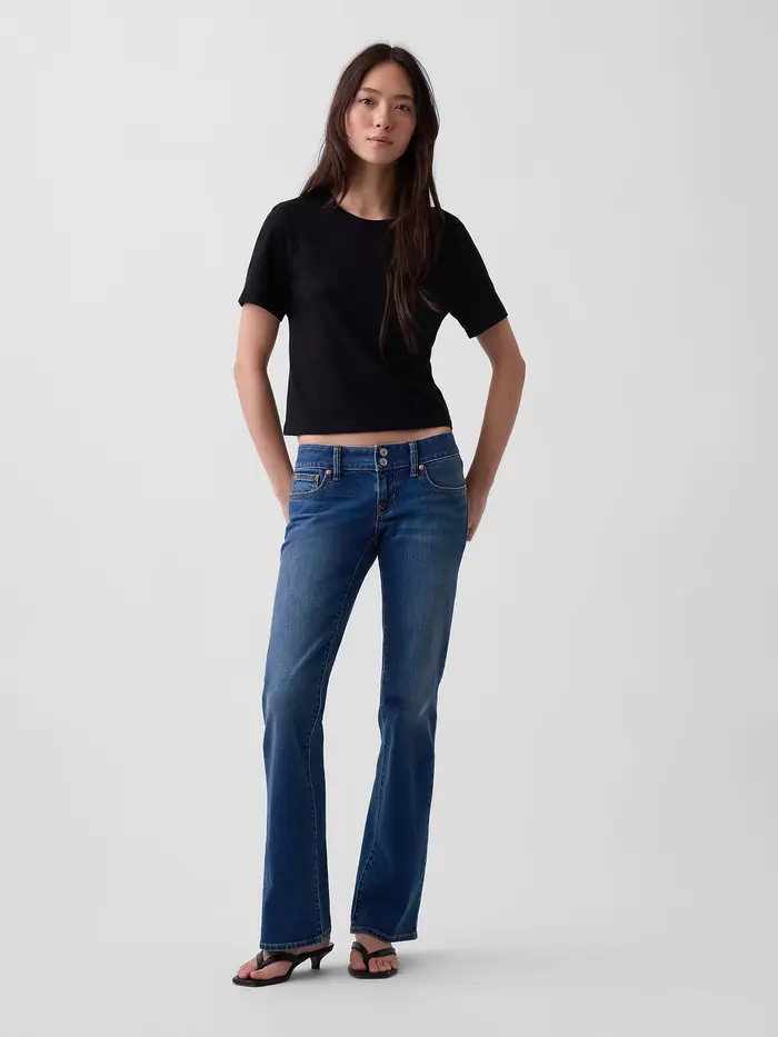 Extra Low Rise Long & Lean Jeans - Medium wash