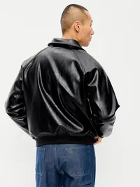 Faux-Leather Jacket - Black Jack — view 2