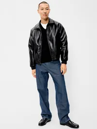 Faux-Leather Jacket - Black Jack — view 3
