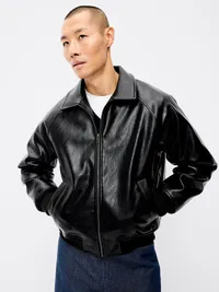 Faux-Leather Jacket - Black Jack — view 4