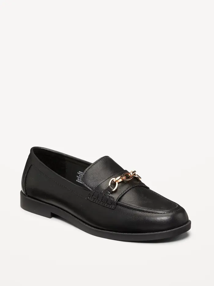 Faux-Leather Loafer - Black Jack