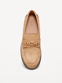 Faux-Leather Loafer - Dark Sand — view 3