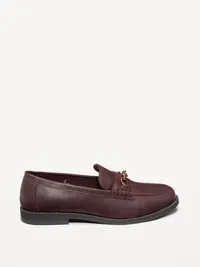 Faux-Leather Loafer - Lite Burgundy — view 4