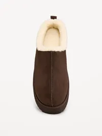 Faux-Suede Platform Mule Clogs for Women - Black Coffee — view 2