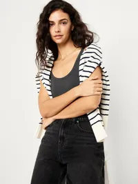 First-Layer Scoop-Neck Tank Top - Panther — view 3