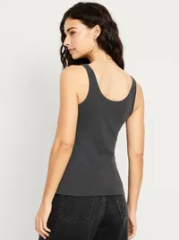 First-Layer Scoop-Neck Tank Top - Panther — view 2