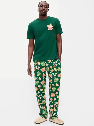 Flannel Pajama Pants for Men - Gingerbread (Match the Fam!)