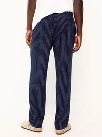 Flannel Pajama Pants - Navy Stripe — view 2