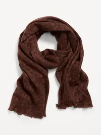 Flannel Printed Scarf - Leopard — view 2