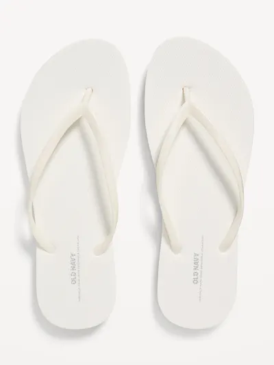 Flip-Flop Sandals (Partially Plant-Based) - Bright White