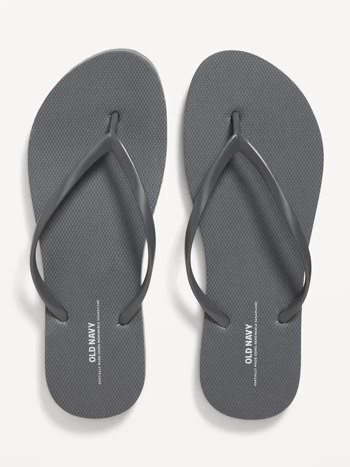 Flip-Flop Sandals (Partially Plant-Based) - Dark Gray
