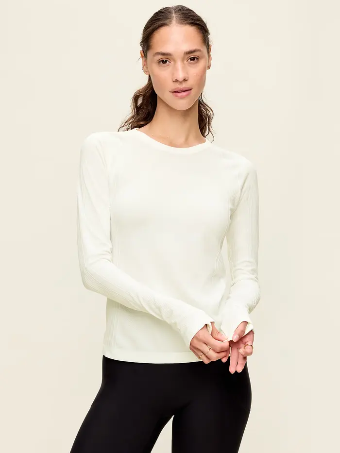 Fluid Seamless Fitted Top - Magnolia