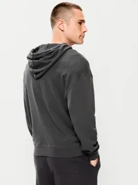 French Terry Pullover Hoodie - Gray — view 2