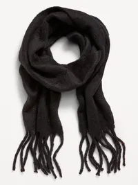 Fringed Scarf - Black Jack — view 2