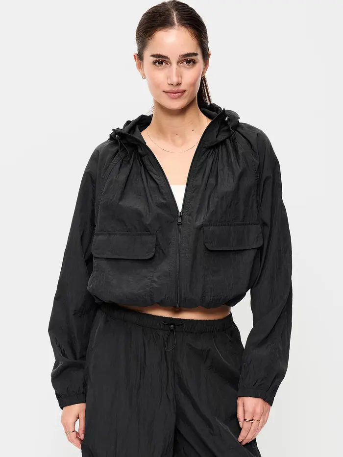Full-Zip Windbreaker - Black Jack