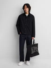 Gap × A.P.C. Coated Canvas Coach Jacket - Black — view 2